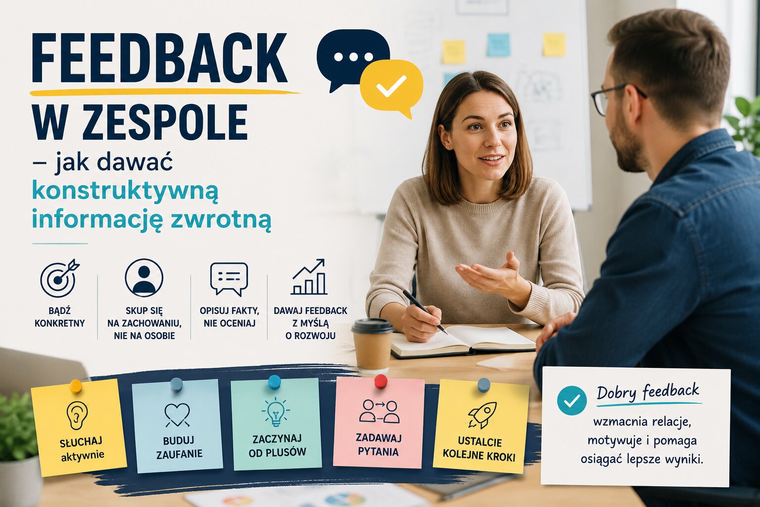 Feedback w zespole - jak dawać konstruktywną informację zwrotną